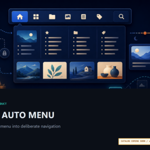 Agent Auto Menu adds Mega Menu panels, visibility rules, dynamic content and mobile controls to classic WordPress themes