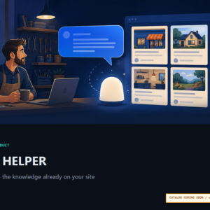 Agent Helper answers visitor questions from WordPress content in a style-aware Gemini chat widget