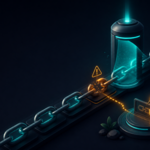 Agent Broken Link Alert detects one broken link in a protected website link chain